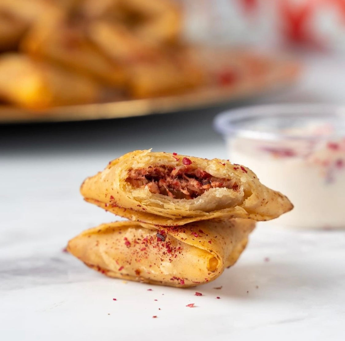 Mini Musakhan Chicken Samosa | ميني سمبوسة مسخن دجاج