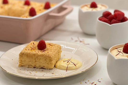 Saffron & Cardamom Sanafer Pudding | سنافر بودينغ بالزعفران والهيل