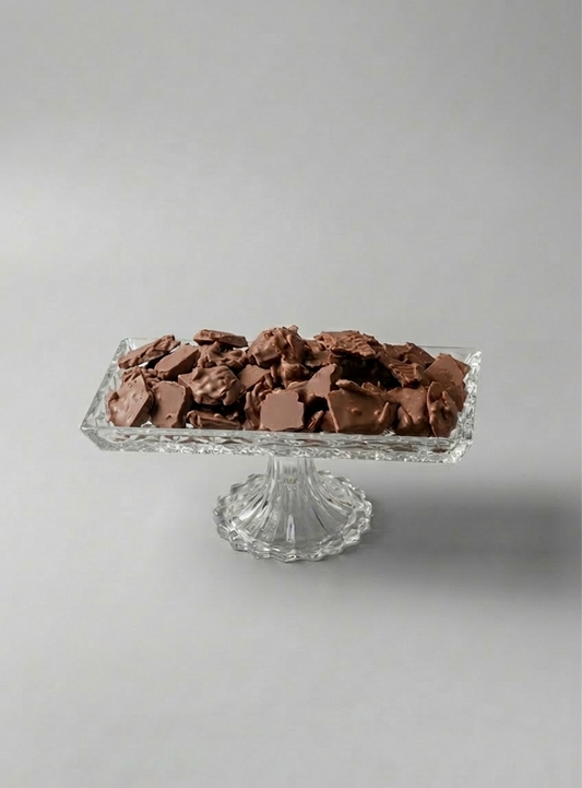 Coffee Crackers Chocolate Crystal Tray | صينية كريستال شوكولاتة كوفي كراكرز